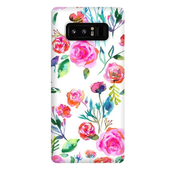 Galaxy Note 8 StrongFit Romantic Roses Bouquet by Ninola Design