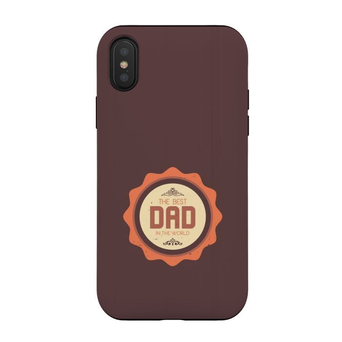 iPhone Xs / X StrongFit dad world by TMSarts