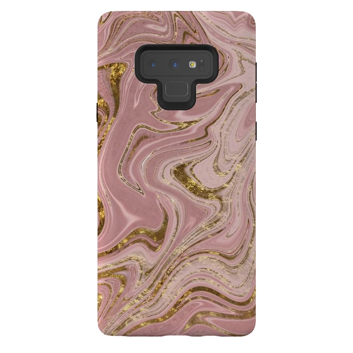 Galaxy Note 9 StrongFit Rosegold Marbled Elegance 2 by Andrea Haase