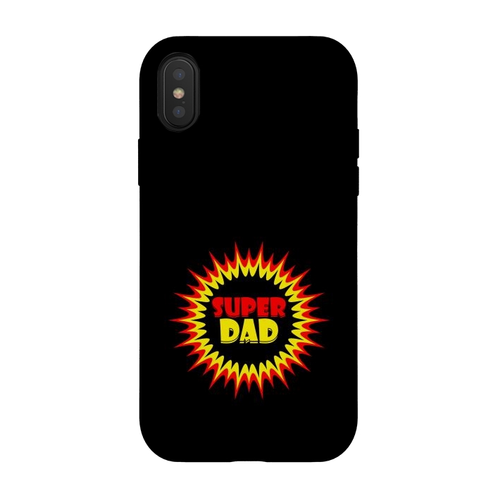 iPhone Xs / X StrongFit super dad sign by TMSarts