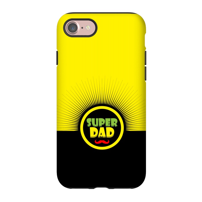 iPhone 7 StrongFit super dad mustache by TMSarts