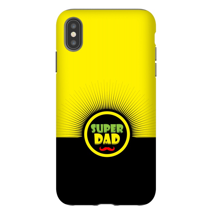 iPhone Xs Max StrongFit super dad mustache by TMSarts