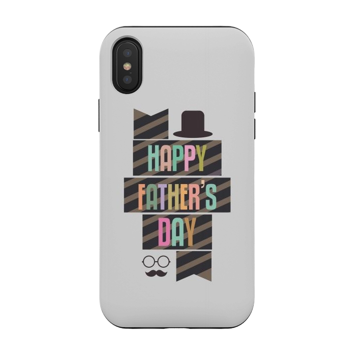 iPhone Xs / X StrongFit retro fathers day by TMSarts