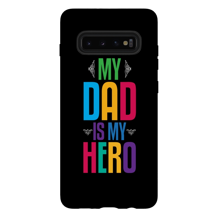 Galaxy S10 plus StrongFit my dad typography by TMSarts