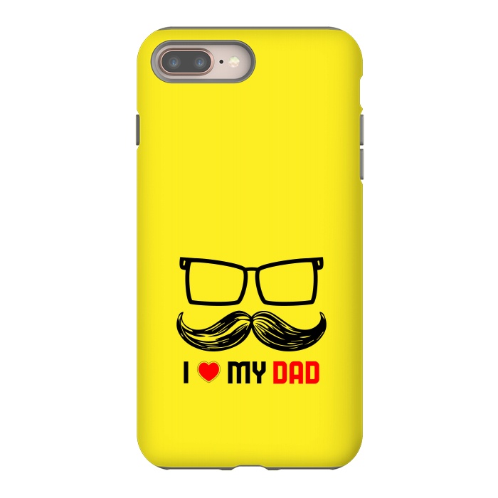 iPhone 7 plus StrongFit i love my dad yellow by TMSarts
