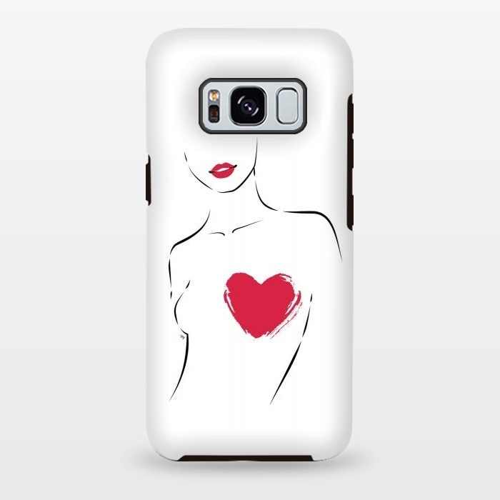 Galaxy S8 plus StrongFit Love Torso by Martina