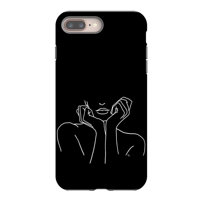 iPhone 7 plus StrongFit Black Torso by Martina