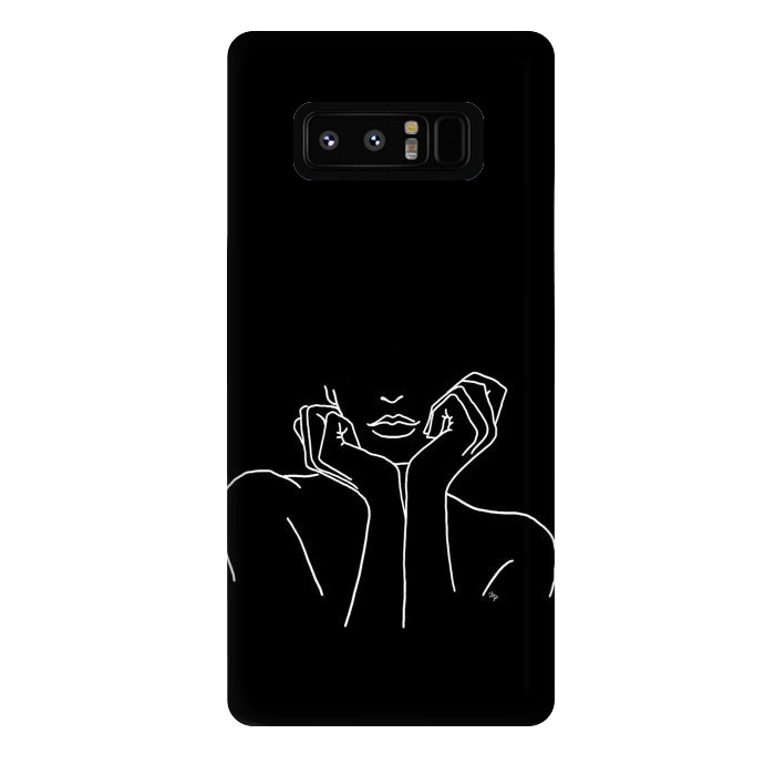 Galaxy Note 8 StrongFit Black Torso by Martina