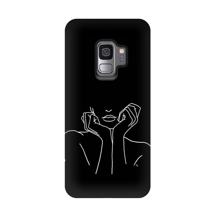 Galaxy S9 StrongFit Black Torso by Martina