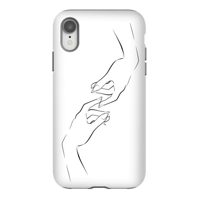 iPhone Xr StrongFit Hand Touch by Martina