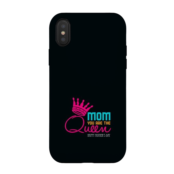 iPhone Xs / X StrongFit mom queen by TMSarts
