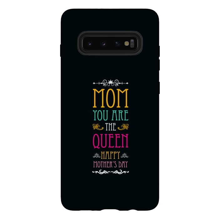 Galaxy S10 plus StrongFit mom you are the queen by TMSarts