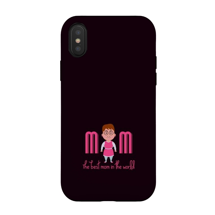 iPhone Xs / X StrongFit funny mom by TMSarts