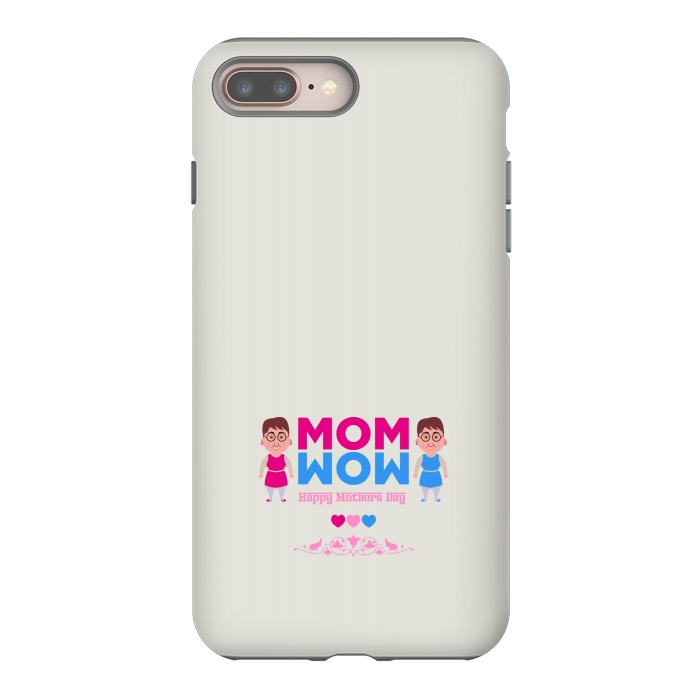 iPhone 7 plus StrongFit mom wow cartoon by TMSarts