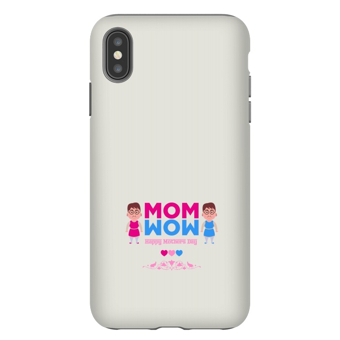 iPhone Xs Max StrongFit mom wow cartoon by TMSarts