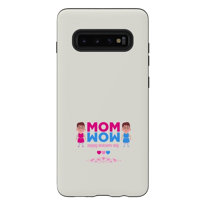Galaxy S10 plus StrongFit mom wow cartoon by TMSarts