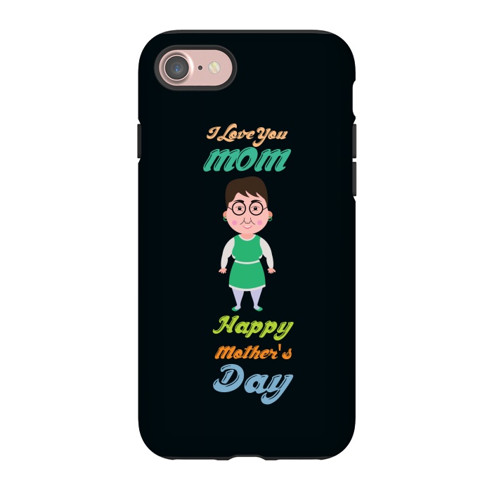iPhone 7 StrongFit cartoon mom by TMSarts