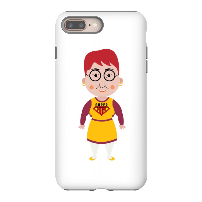 iPhone 7 plus StrongFit super mom cartoon by TMSarts