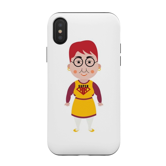 iPhone Xs / X StrongFit super mom cartoon by TMSarts