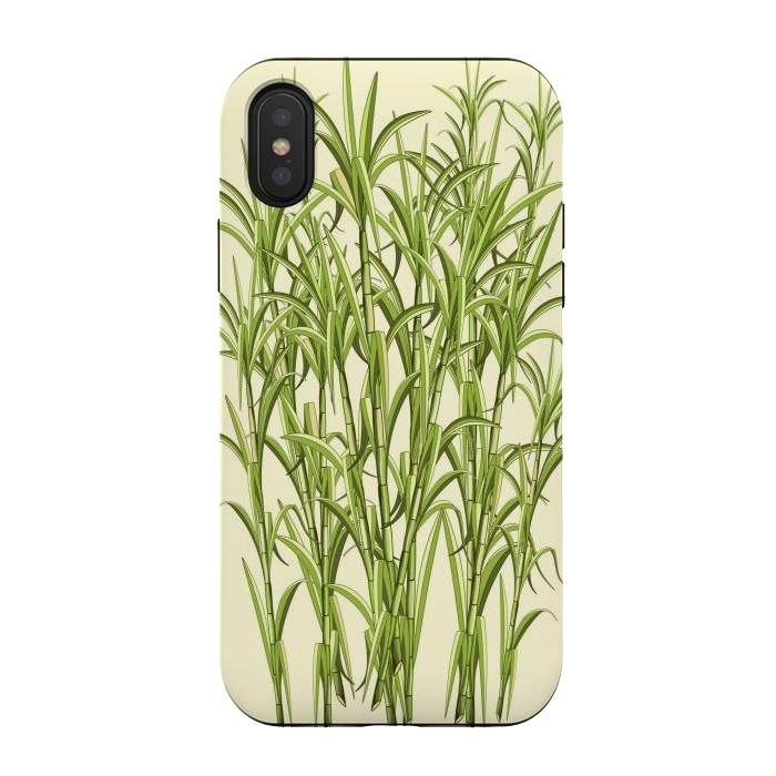 iPhone Xs / X StrongFit Sugar Cane Exotic Plant by BluedarkArt