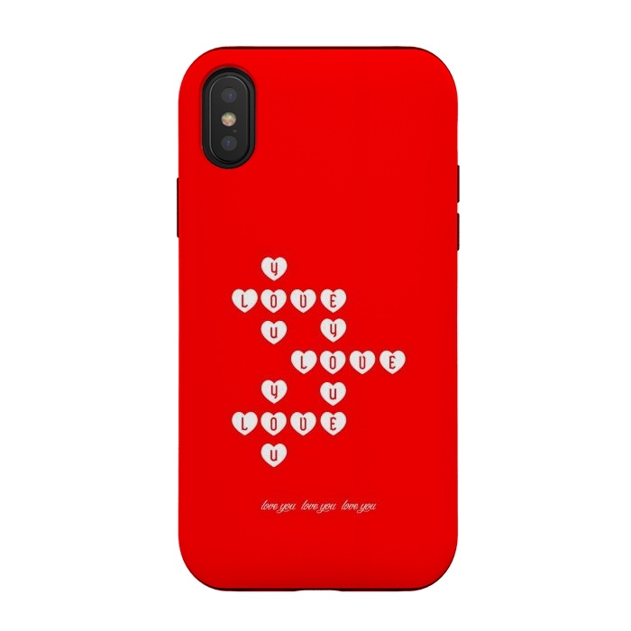 iPhone Xs / X StrongFit love you love you by TMSarts