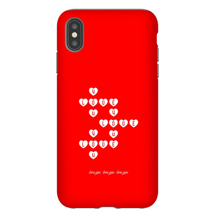 iPhone Xs Max StrongFit love you love you by TMSarts
