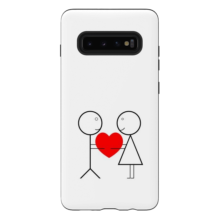 Galaxy S10 plus StrongFit stick figure love by TMSarts