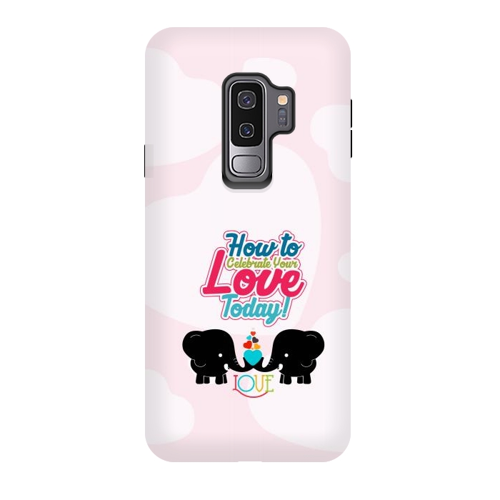 Galaxy S9 plus StrongFit couple elephants by TMSarts