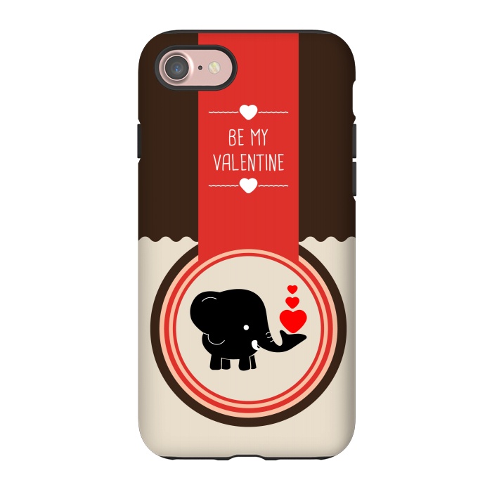 iPhone 7 StrongFit be valentine elephant by TMSarts