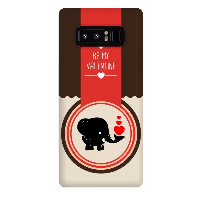 Galaxy Note 8 StrongFit be valentine elephant by TMSarts