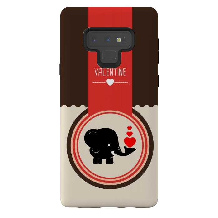 Galaxy Note 9 StrongFit be valentine elephant by TMSarts