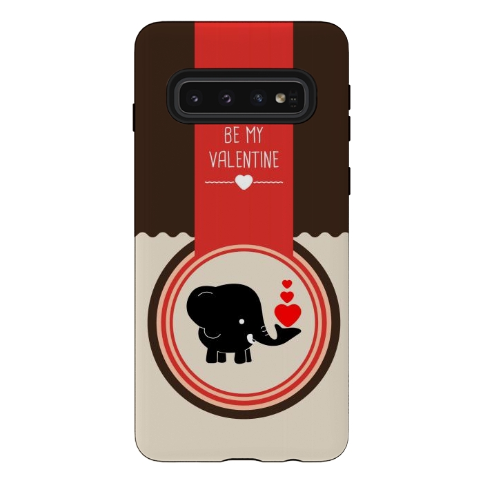 Galaxy S10 StrongFit be valentine elephant by TMSarts