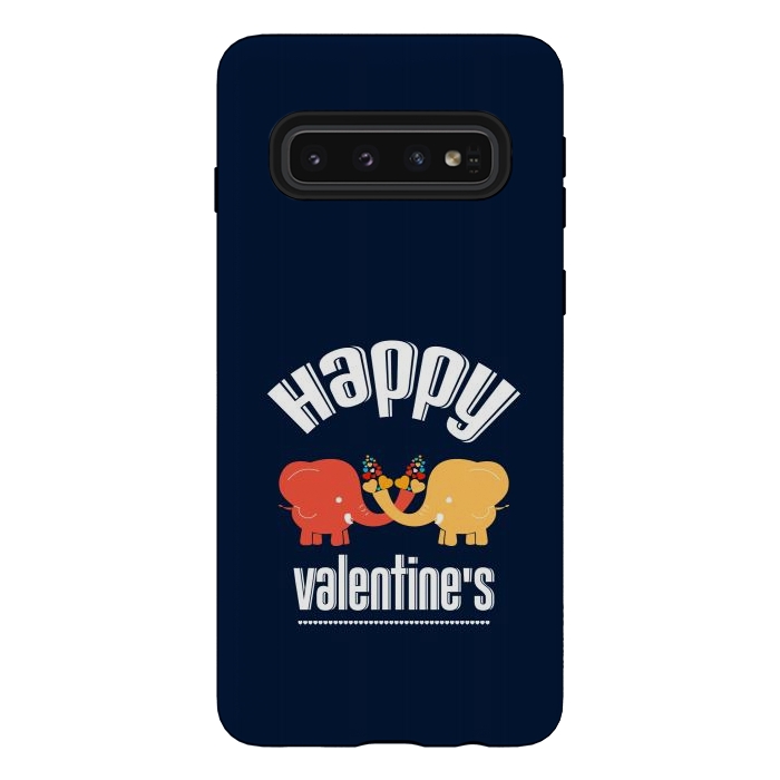 Galaxy S10 StrongFit two elephants valentines by TMSarts