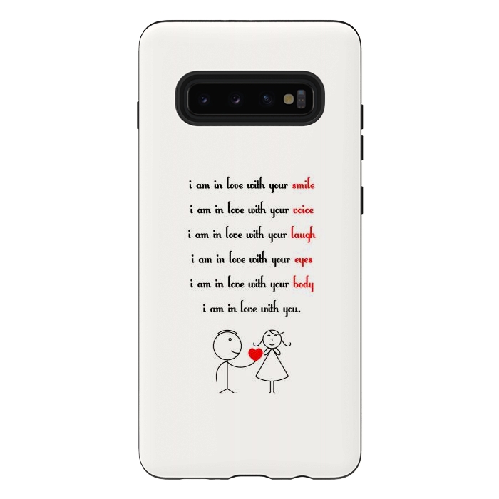 Galaxy S10 plus StrongFit love with you by TMSarts