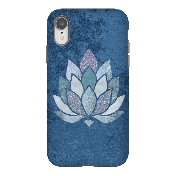 iPhone Xr StrongFit Precious Blue Lotus Flower 2 by Andrea Haase