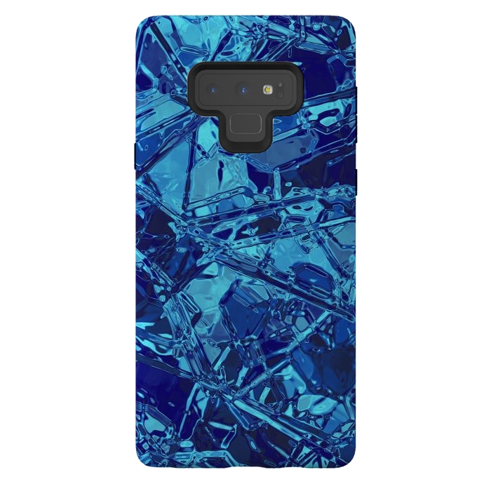 Galaxy Note 9 StrongFit Blue Stained Glass 2 by Andrea Haase