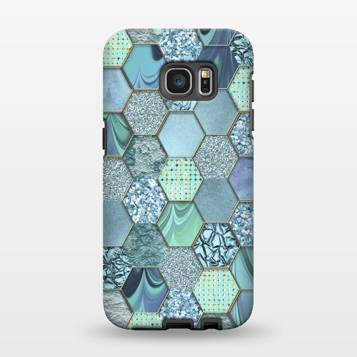 Galaxy S7 EDGE StrongFit Glamorous Hexagon  by Andrea Haase