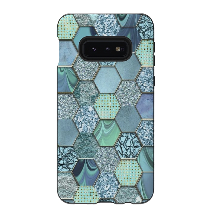 Galaxy S10e StrongFit Glamorous Hexagon  by Andrea Haase