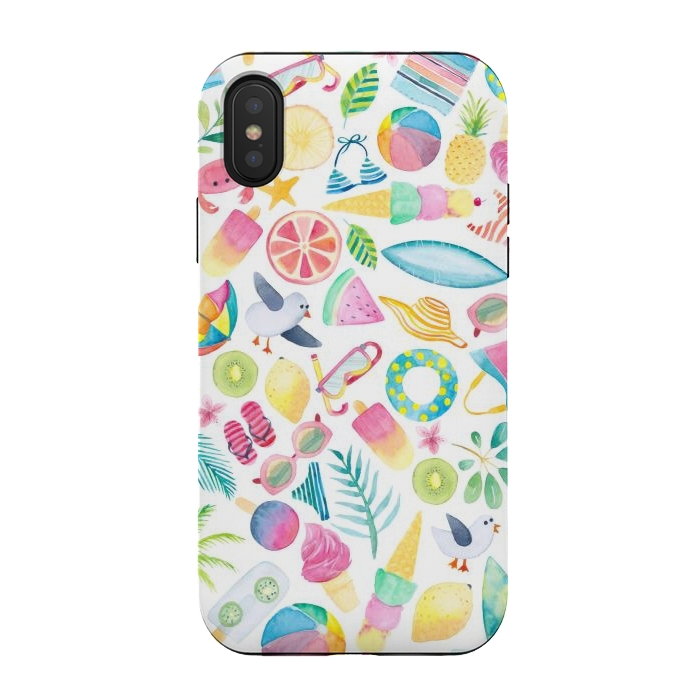 iPhone Xs / X StrongFit Ditzy Summer Extravaganza by gingerlique