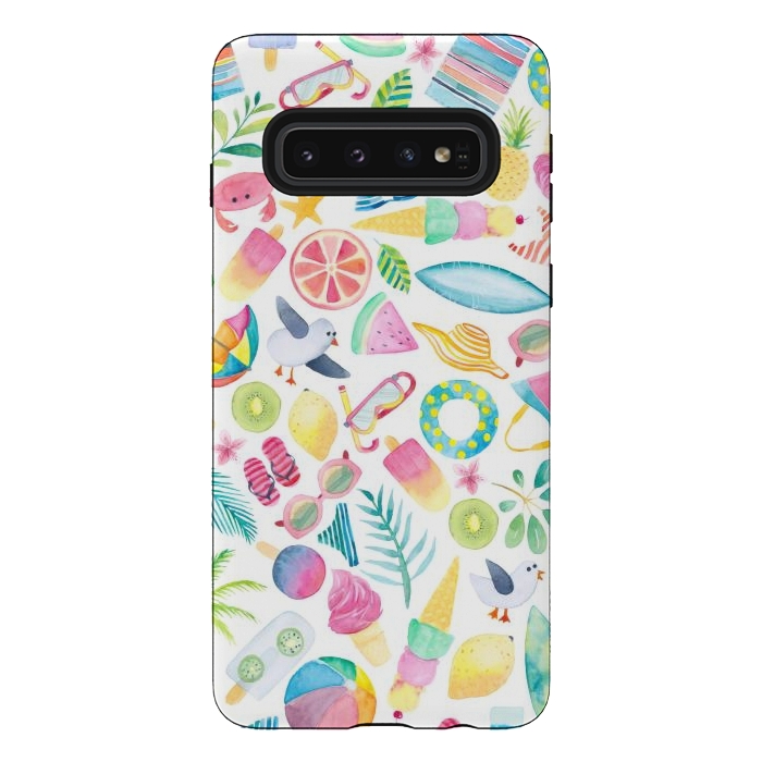 Galaxy S10 StrongFit Ditzy Summer Extravaganza by gingerlique