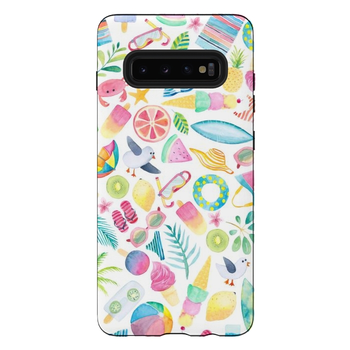 Galaxy S10 plus StrongFit Ditzy Summer Extravaganza by gingerlique