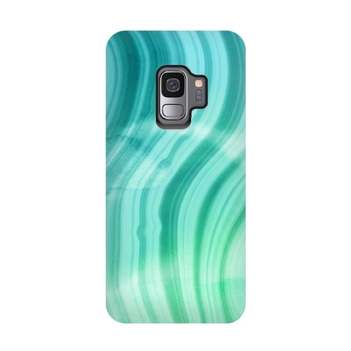Galaxy S9 StrongFit Mermaid Ocean Marble Waves  by  Utart