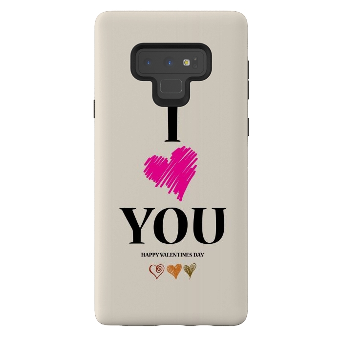 Galaxy Note 9 StrongFit i love you heart by TMSarts