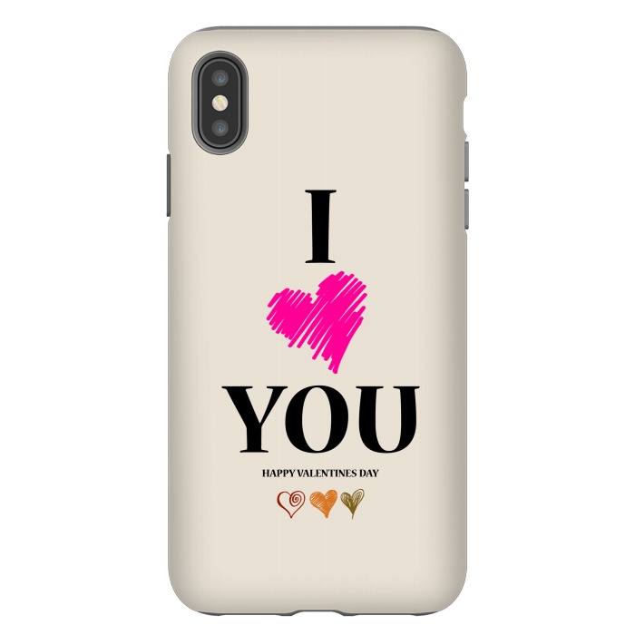 iPhone Xs Max StrongFit i love you heart by TMSarts
