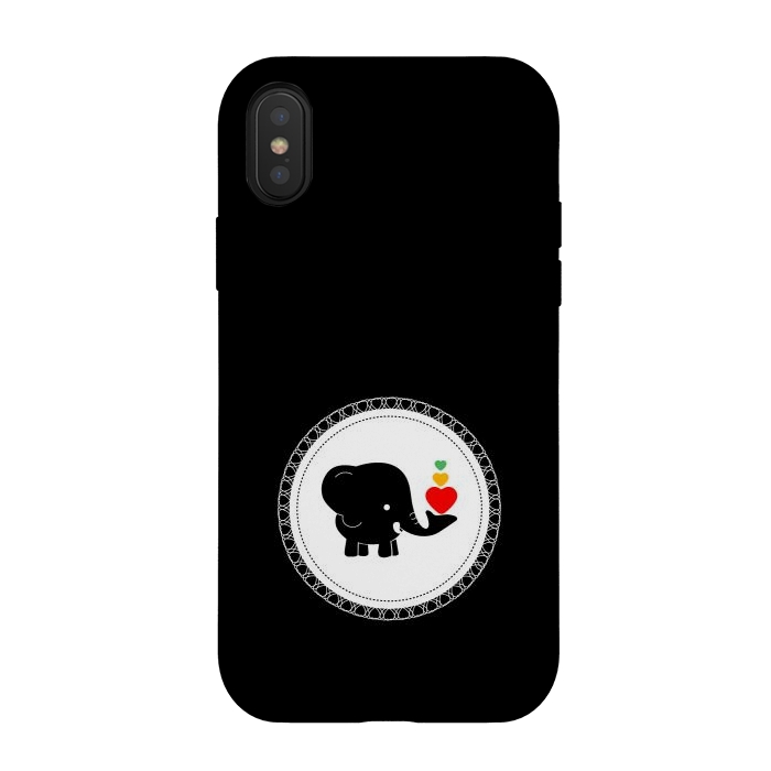 iPhone Xs / X StrongFit cutest baby elephant by TMSarts