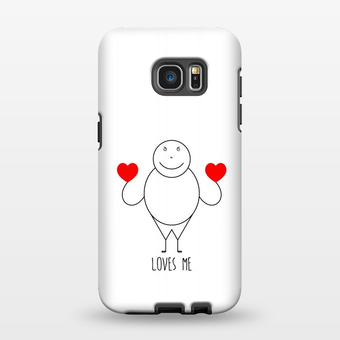 Galaxy S7 EDGE StrongFit fat strickmans heart by TMSarts