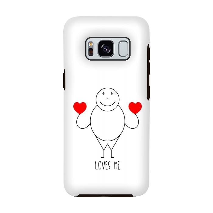 Galaxy S8 StrongFit fat strickmans heart by TMSarts