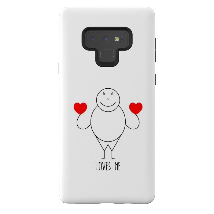 Galaxy Note 9 StrongFit fat strickmans heart by TMSarts