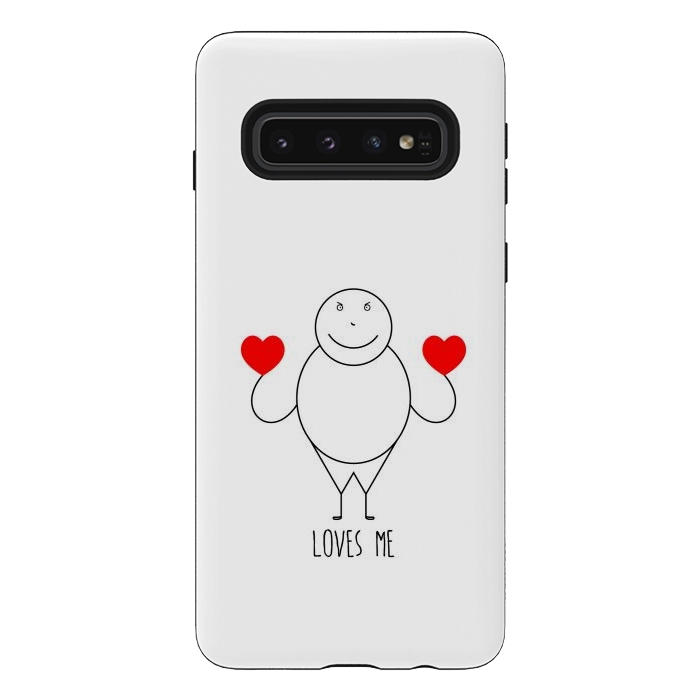 Galaxy S10 StrongFit fat strickmans heart by TMSarts