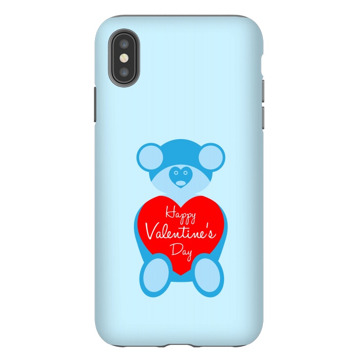 iPhone Xs Max StrongFit teddy bear blue by TMSarts